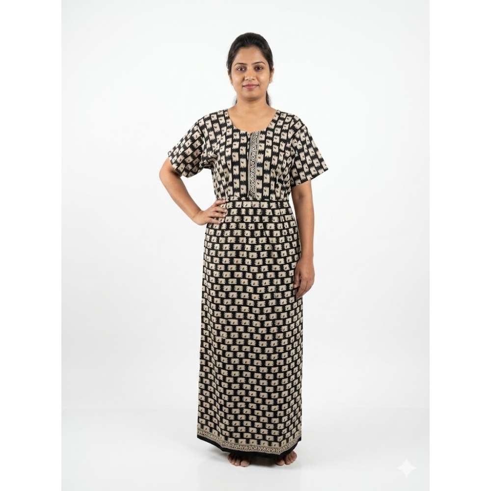 Women’s Geometric Print Ethnic Maxi Dress