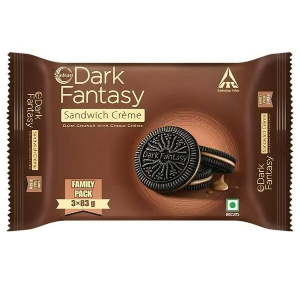 Dark Chocolate Cream Biscuit