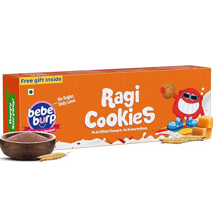 Bebe Burp - Ragi Cookies -Tasty & Healthy Cookies For Childrens